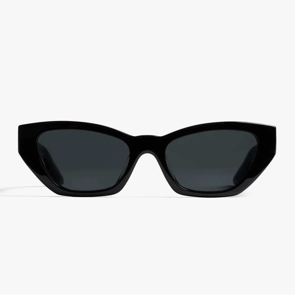 KHAITE Black Angular Sunglasses